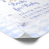 Poster Peter Rabbit Blue Bow Baby Shower Books for Baby (Coin)