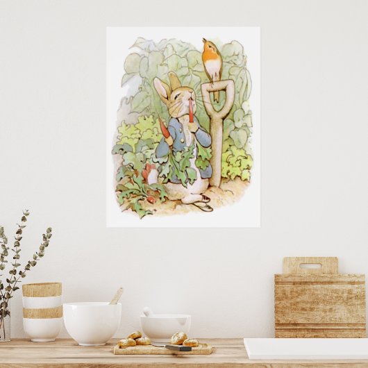 Poster PETER RABBIT Caractères de pépinière Peter Rabbit  (Cuisine)