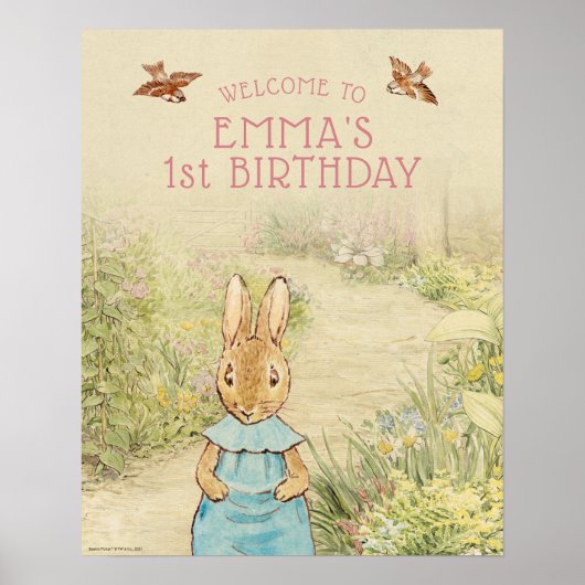 Poster Peter Rabbit - Fille | Accueil pour le premier ann (Devant)