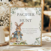 Poster Peter Rabbit fille Baby shower Pacifique chasse