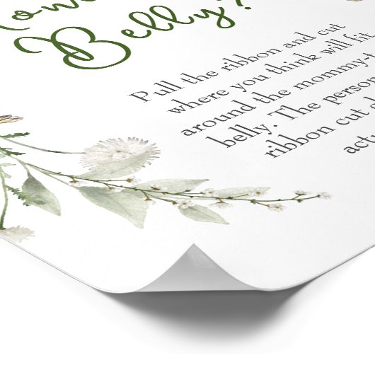 Poster Peter Rabbit Fleur sauvage Grosse maman ventre (Coin)