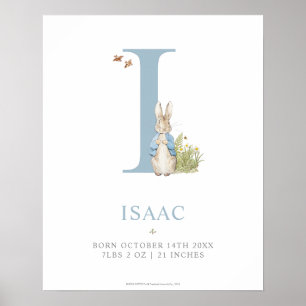Poster Peter Rabbit   Lettre personnalisée I