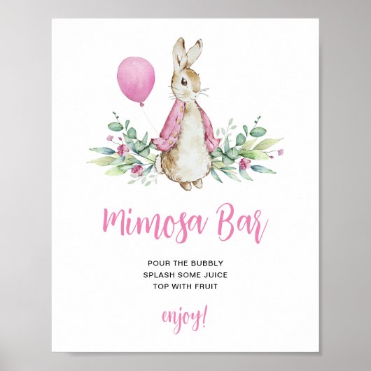 Poster Peter Rabbit Mimosa Bar (Devant)