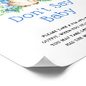 Poster Peter Rabbit Ne dites pas Baby Sign (Coin)