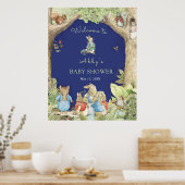 Poster Peter the Rabbit Forêt Amis Douche Bienvenue (Cuisine)