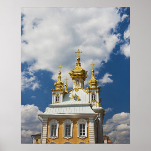 Poster Peterhof, Grand Palais, aile de la chapelle