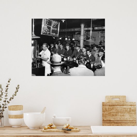 Poster Pete's Bar : 1950 (Cuisine)