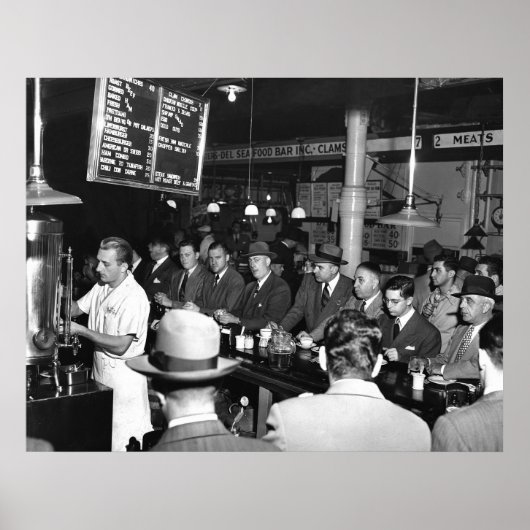 Poster Pete's Bar : 1950 (Devant)