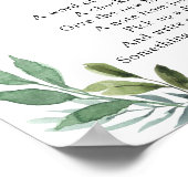 Poster Petit Agneau doux vert fin de nuit diaper (Coin)