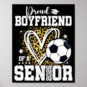 Poster Petit ami fier d'une remise de diplôme de football