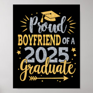 Poster Petit ami Senior 2025 Petit ami fier d'une promoti