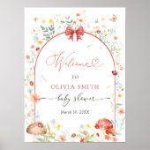 Poster Petit Amour Bug Baby shower Bienvenue (Devant)