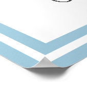 Poster Petit Arachide Eléphant bébé garçon douche Bienven (Coin)