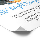 Poster Petit Baby shower Boo Diapeurs de nuit (Coin)