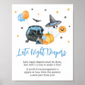 Poster Petit Baby shower Boo Diapeurs de nuit (Devant)