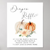 Poster Petit Baby shower Citrouille de carafe (Devant)