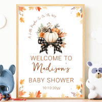 Petit Baby shower Citrouille Floral & Accueil Plai