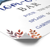 Poster Petit Baby shower Citrouille Maman Osa Bar Sign (Coin)