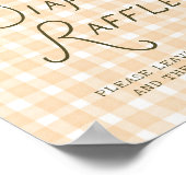 Poster Petit Baby shower Citrouille Quirky Déchets Raffle (Coin)