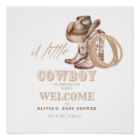 Petit Baby shower Cowboy Neutre genre