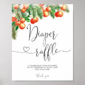 Poster Petit baby shower Cutie signe de tombole (Devant)