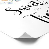 Poster petit baby shower de bonbons et de friandises (Coin)