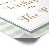 Poster Petit Baby shower De Canard Laissez Vos Voeux (Coin)