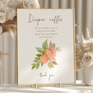 Poster Petit Baby shower de chair doux Raffle de la couch