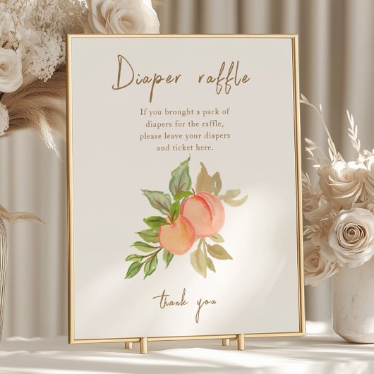 Poster Petit Baby shower de chair doux Raffle de la couch