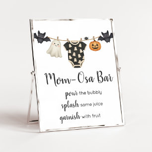 Poster Petit Baby shower de ligne de linge de maison Mama
