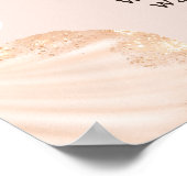 Poster Petit baby shower de perles de mer agréable accuei (Coin)