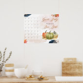 Poster Petit Baby shower de pompage Devinez la date d'éch (Cuisine)