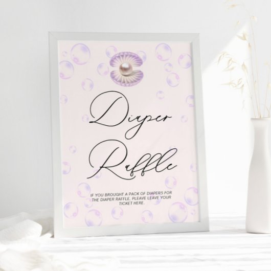 Poster Petit Baby shower de rousseur de Pearl