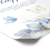 Poster Petit Baby shower de rousseur papillon (Coin)