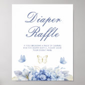 Poster Petit Baby shower de rousseur papillon (Devant)