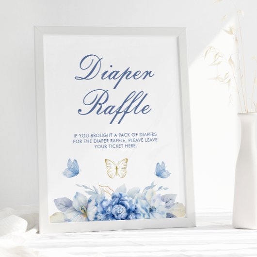 Poster Petit Baby shower de rousseur papillon