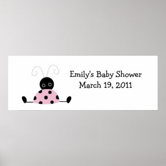 Poster PETIT Baby shower D'ÉCHELLE / Bannière Anniversair