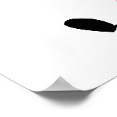 Poster PETIT Baby shower D'ÉCHELLE / Bannière Anniversair (Coin)