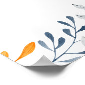 Poster Petit Baby shower d'Halloween Boo Bienvenue (Coin)