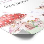 Poster Petit Baby shower Fairy Whimsical Boissons (Coin)