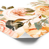 Poster petit baby shower fleuri citrouille en faveur de l (Coin)