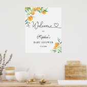 Poster Petit baby shower mignon (Cuisine)