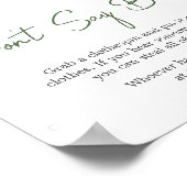 Poster Petit Baby shower pêcheur ne dites pas bébé (Coin)