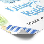 Poster Petit Baby shower Popsicle Déchets Raffle (Coin)