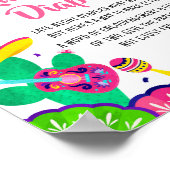 Poster Petit Baby shower Senorita Fiesta Déchets Raffle (Coin)