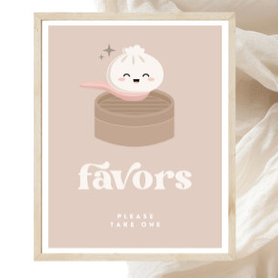 Poster Petit Bao Dim Sum Faveurs de Dumpling Signe