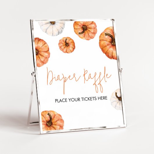 Poster Petit baril minimaliste Citrouille