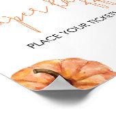 Poster Petit baril minimaliste Citrouille (Coin)