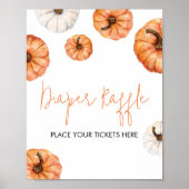 Poster Petit baril minimaliste Citrouille (Devant)