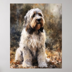Poster Petit Basset Griffon Vendeen Chien Art Imprimer Po